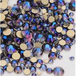 Strasuri din cristale pentru make-up, model Gold SM005 Blue Purple Reflex